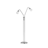 TRIO Lampadaire intérieur nickel mat et albâtre ANTIBES - Pas cher