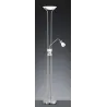 TRIO Lampadaire intérieur nickel mat et albâtre SANTO II - Pas cher