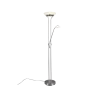 TRIO Lampadaire intérieur nickel mat et albâtre ORSON - Pas cher