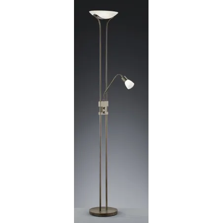TRIO Lampadaire intérieur rouille antique et albâtre SANTO II - Pas...
