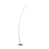 TRIO Lampadaire intérieur aluminium balayé et blanc SOLO - Pas cher
