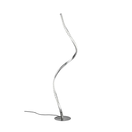 TRIO Lampadaire intérieur aluminium balayé et blanc RUBIN - Pas cher