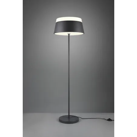 TRIO Lampadaire intérieur antracite et blanc BARONESS - Pas cher