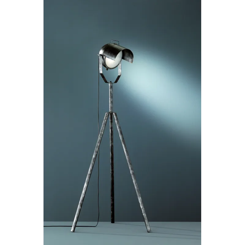 TRIO Lampadaire intérieur argent antique et blanc NO.5 - Pas cher
