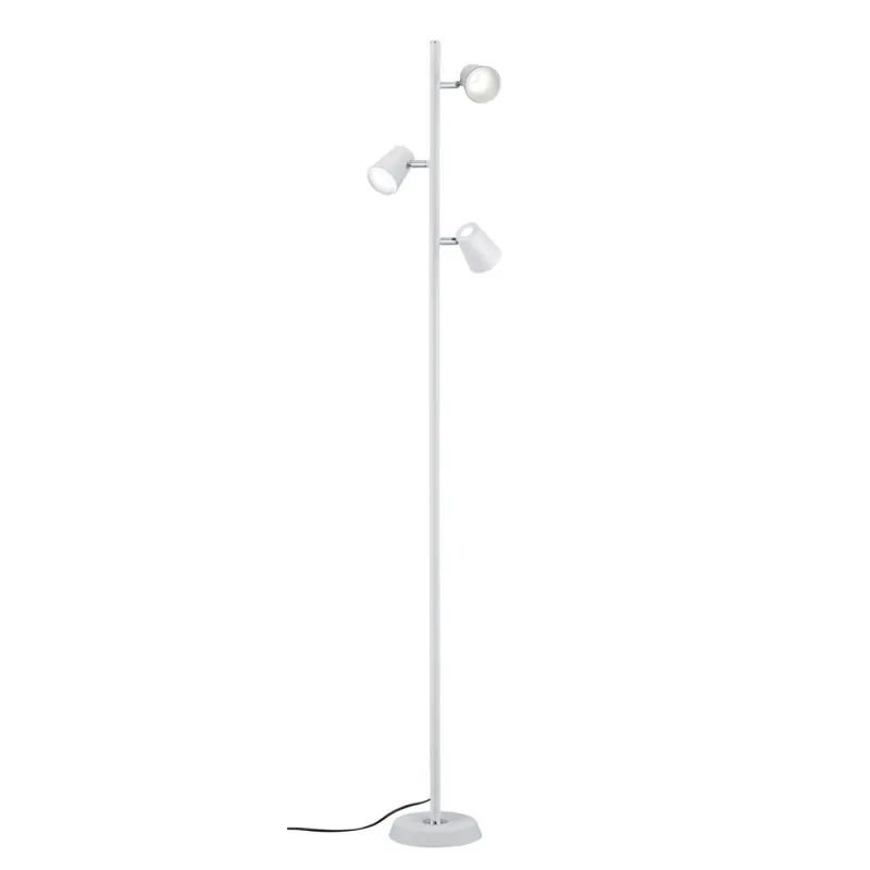 TRIO Lampadaire intérieur blanc mat et blanc NARCOS - Pas cher
