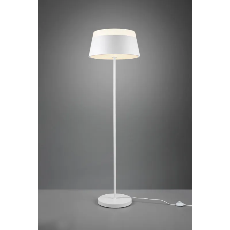 TRIO Lampadaire intérieur blanc mat et blanc BARONESS - Pas cher