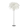TRIO Lampadaire intérieur chrome et blanc LEAVY - Pas cher