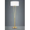 TRIO Lampadaire intérieur laiton mat et blanc PARIS II - Pas cher