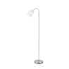 TRIO Lampadaire intérieur nickel mat et blanc WINDU - Pas cher