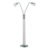 TRIO Lampadaire intérieur nickel mat et blanc FREDDY - Pas cher