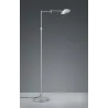 TRIO Lampadaire intérieur nickel mat et blanc CALCIO - Pas cher