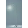 TRIO Lampadaire intérieur nickel mat et blanc KAZAN - Pas cher
