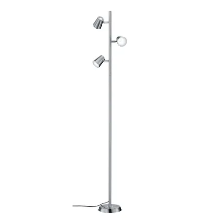 TRIO Lampadaire intérieur nickel mat et blanc NARCOS - Pas cher