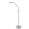 TRIO Lampadaire intérieur nickel mat et blanc BERGAMO - Pas cher