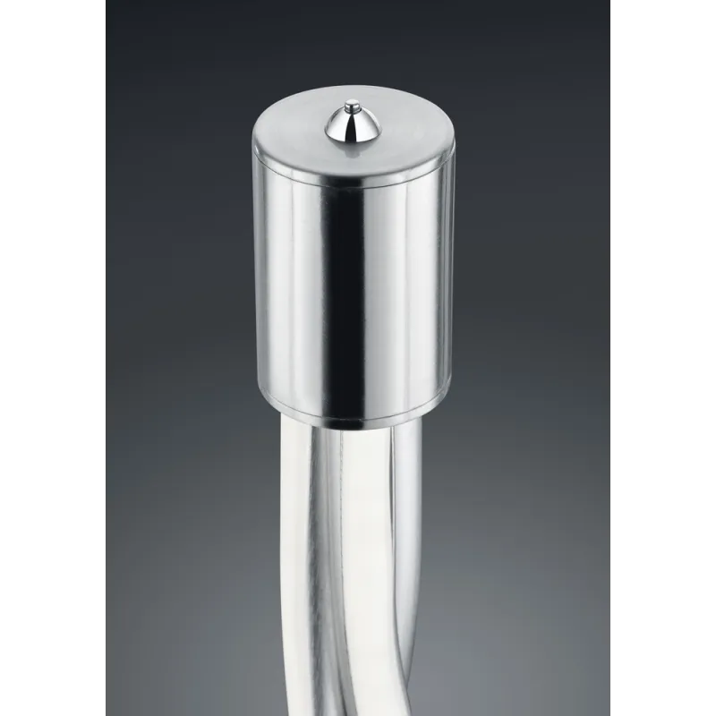 TRIO Lampadaire intérieur nickel mat et blanc LOOP - Pas cher
