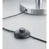 TRIO Lampadaire intérieur nickel mat et blanc LOOP - Pas cher