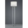 TRIO Lampadaire intérieur nickel mat et blanc TANDORI - Pas cher
