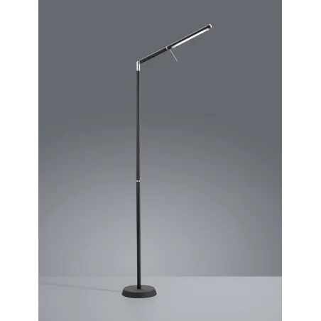 TRIO Lampadaire intérieur noir mat et blanc FILIGRAN - Pas cher