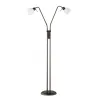 TRIO Lampadaire intérieur rouille antique et blanc FREDDY - Pas cher