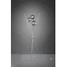 TRIO Lampadaire intérieur chrome et fumé LANCE - Pas cher