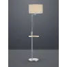TRIO Lampadaire intérieur nickel mat et gris CLAAS - Pas cher