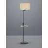 TRIO Lampadaire intérieur noir mat et gris CLAAS - Pas cher