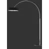 TRIO Lampadaire intérieur chrome et noir PEREZ - Pas cher