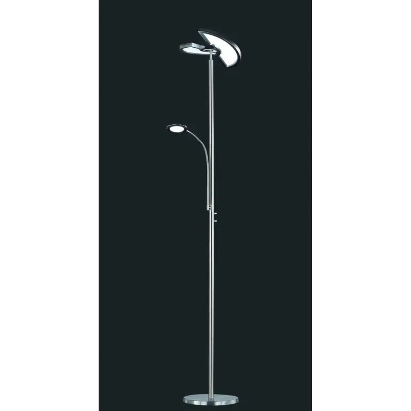 TRIO Lampadaire intérieur nickel mat et noir SPLIT - Pas cher