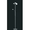 TRIO Lampadaire intérieur nickel mat et noir SPLIT - Pas cher