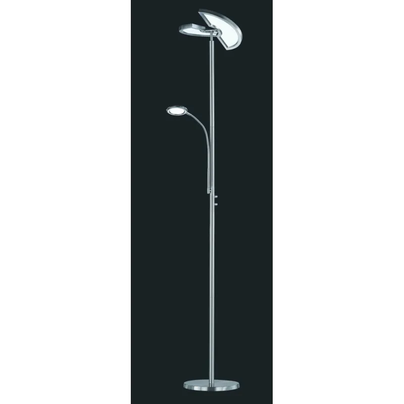 TRIO Lampadaire intérieur nickel mat et noir SPLIT - Pas cher