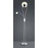 TRIO Lampadaire intérieur chrome et transparent claire CHRIS - Pas ...