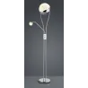 TRIO Lampadaire intérieur chrome et transparent claire CHRIS - Pas ...