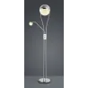 TRIO Lampadaire intérieur chrome et transparent claire CHRIS - Pas ...