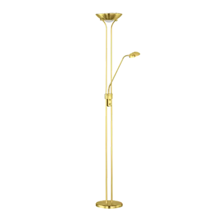 TRIO Lampadaire intérieur laiton mat SPOCK - Pas cher