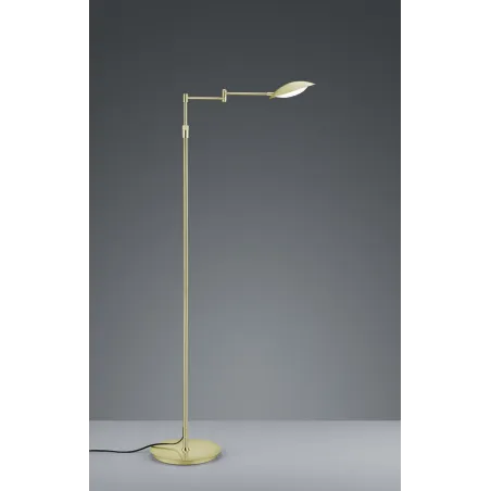 TRIO Lampadaire intérieur laiton mat CALCIO - Pas cher