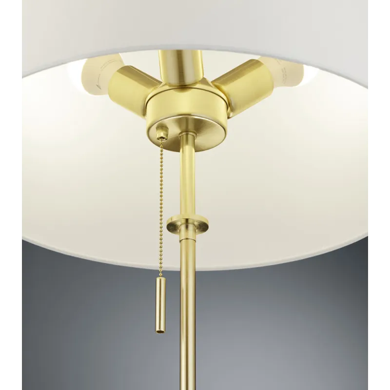 TRIO Lampadaire intérieur laiton mat LYON - Pas cher
