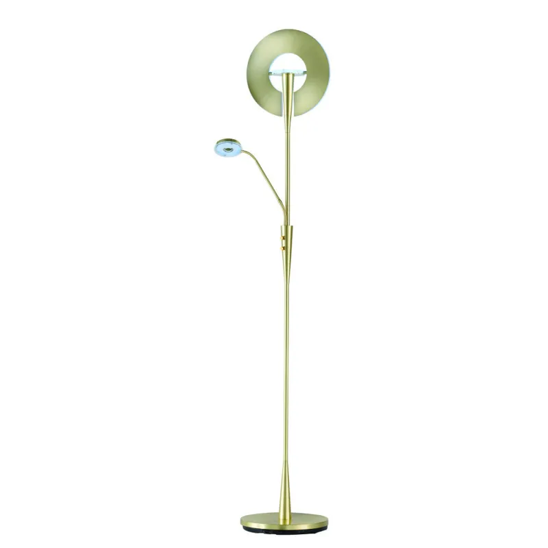 TRIO Lampadaire intérieur laiton mat QUEBEC - Pas cher
