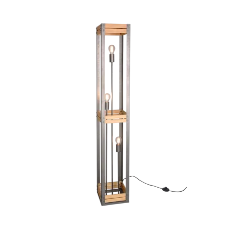 TRIO Lampadaire intérieur nickel antik KHAN - Pas cher