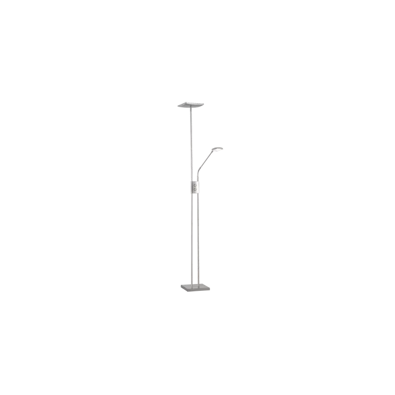 TRIO Lampadaire intérieur nickel mat LUKE - Pas cher