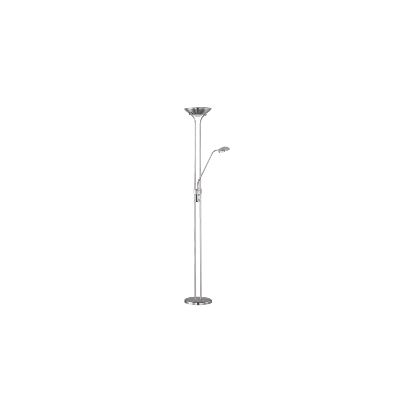 TRIO Lampadaire intérieur nickel mat SPOCK - Pas cher