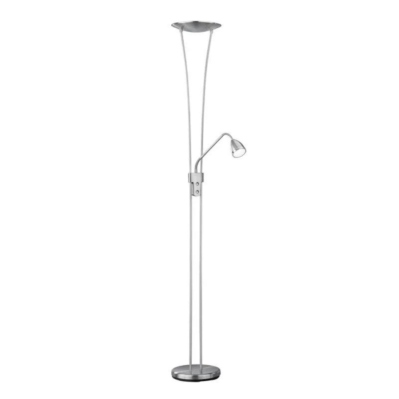 TRIO Lampadaire intérieur nickel mat ARIZONA - Pas cher