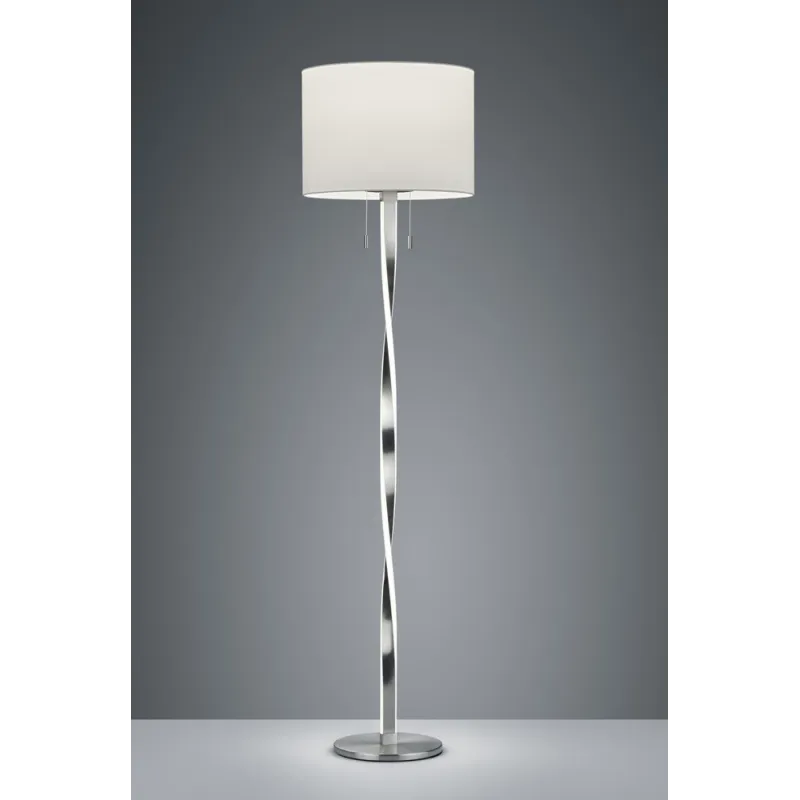TRIO Lampadaire intérieur nickel mat NANDOR - Pas cher