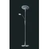 TRIO Lampadaire intérieur nickel mat QUEBEC - Pas cher