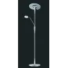 TRIO Lampadaire intérieur nickel mat QUEBEC - Pas cher