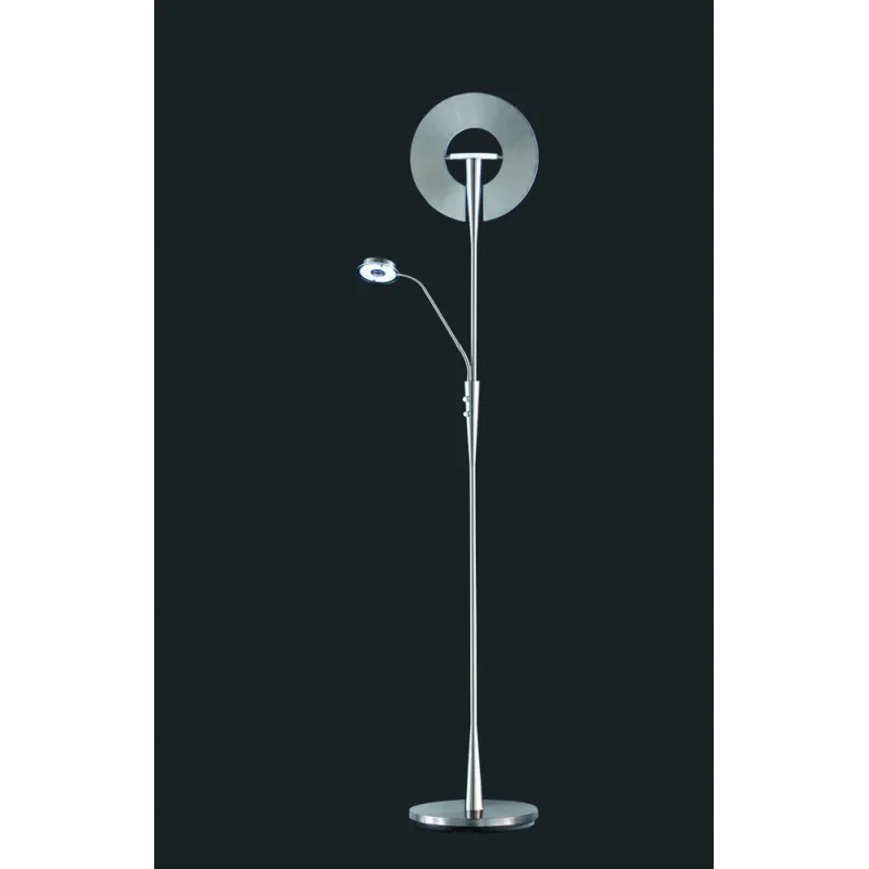 TRIO Lampadaire intérieur nickel mat QUEBEC - Pas cher