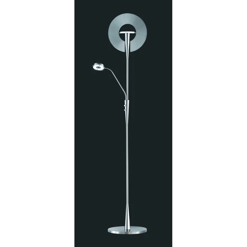 TRIO Lampadaire intérieur nickel mat QUEBEC - Pas cher