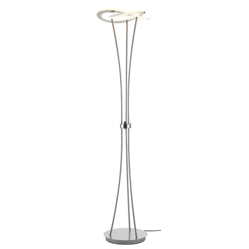 TRIO Lampadaire intérieur nickel mat OAKLAND - Pas cher