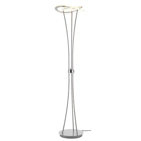 TRIO Lampadaire intérieur nickel mat OAKLAND - Pas cher