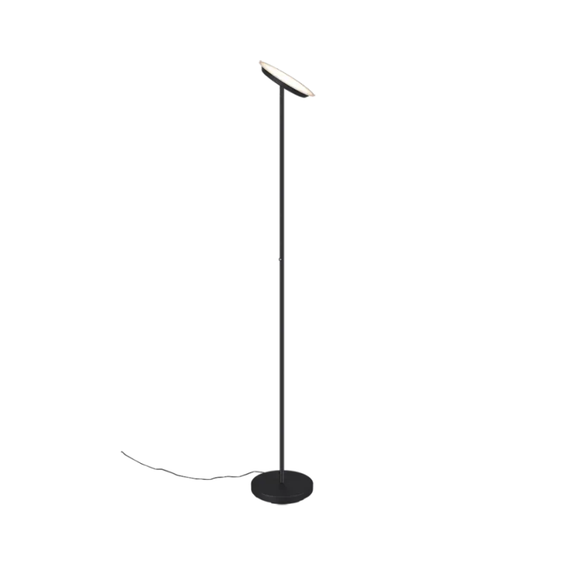 TRIO Lampadaire intérieur noir mat PONDA - Pas cher