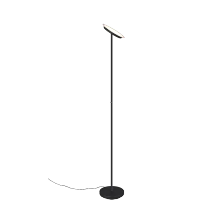 TRIO Lampadaire intérieur noir mat PONDA - Pas cher